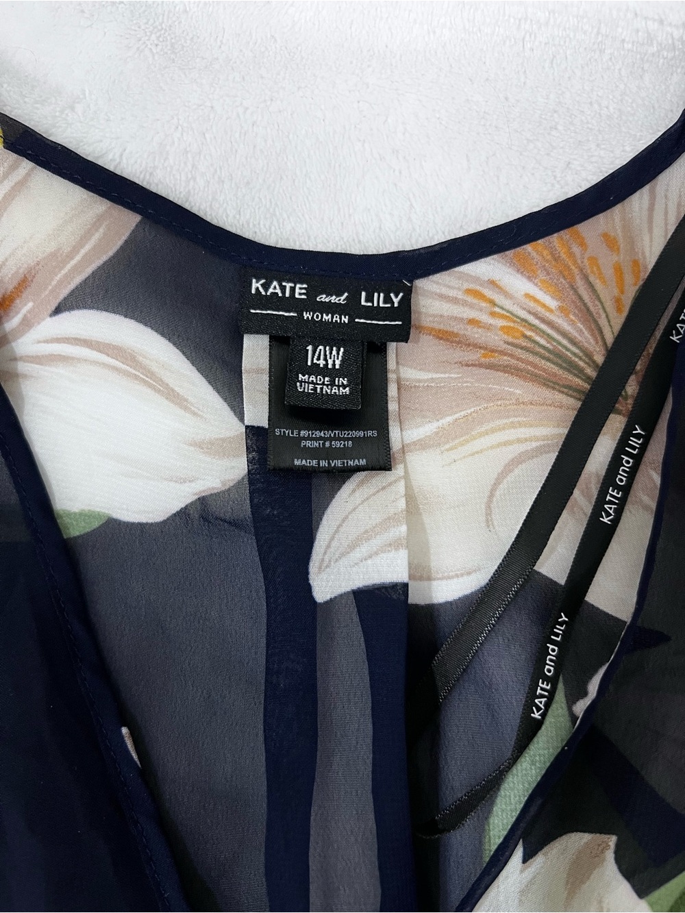 Navy Floral Wrap Maxi Dress with Self-Tie Waist - Picture 2 of 9